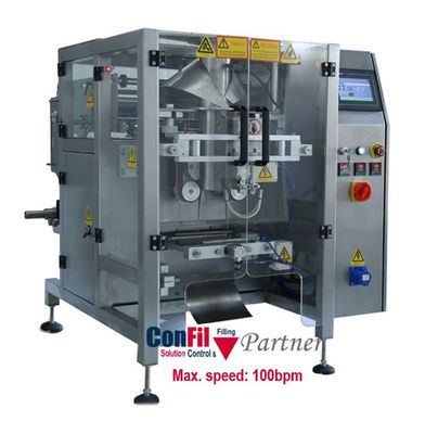 Calidad  Max Film Width 420mm Vertical Form Fill Seal Machine Servo Control fábrica