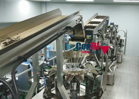 Pesador de Multihead de la balanza de Multihead para la máquina de rellenar ultrabaja de peso de la blanco de las hojas de té