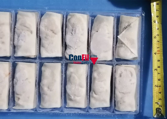 Pesador de Multihead de la balanza de Multihead para el rollo de primavera de la comida congelada que cuenta la máquina de rellenar