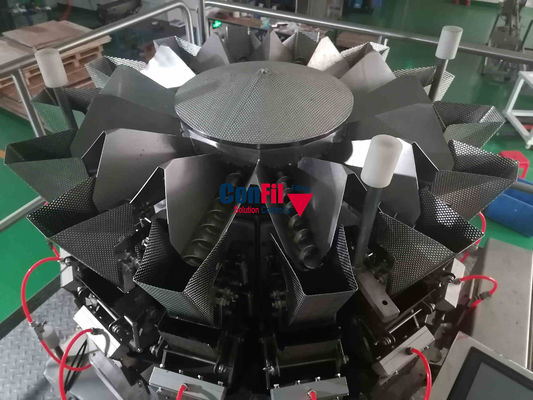 Pesador de Multihead de la balanza de Multihead para la máquina de rellenar modificada para requisitos particulares pegajosa del pudín de arroz de la comida lista