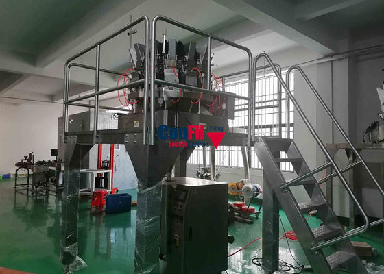 Pesador de Multihead de la balanza de Multihead para la máquina de rellenar modificada para requisitos particulares pegajosa del pudín de arroz de la comida lista