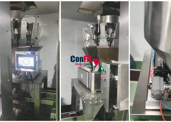 Pesador de Multihead de la balanza de Multihead para la prenda impermeable adobada comida lista de la máquina de rellenar de la comida