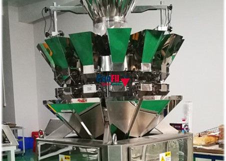 Empaquetadora del pesador de Multihead para los brotes de pesaje y de relleno de la marijuana en Tin Bottle o el envase