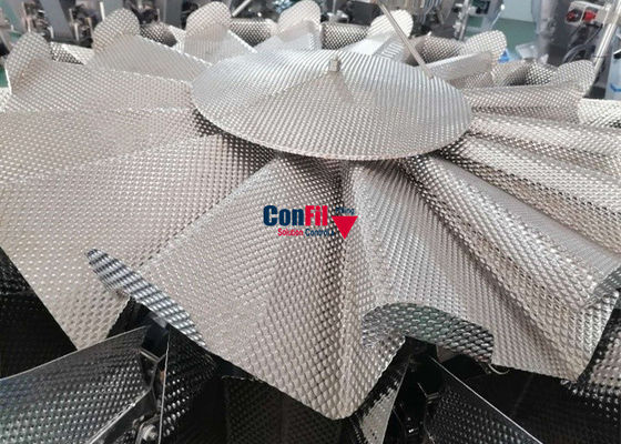 El pesador de Multihead de la balanza de Multihead para la patata dulce corta la máquina de rellenar impermeable de la comida del ocio