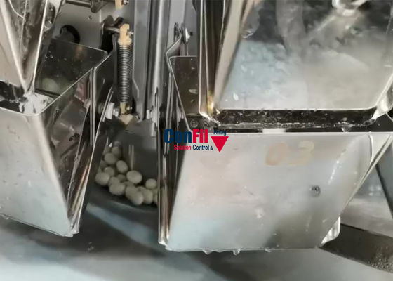 Pesador de Multihead de la balanza de Multihead para la máquina de rellenar impermeable de la comida frágil del huevo de codornices