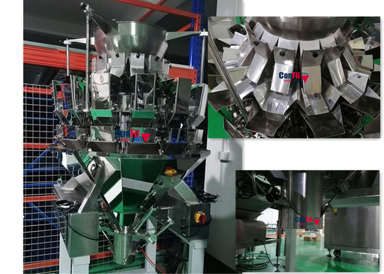 El pesador de Multihead de la balanza de Multihead para los cereales de los granos de los granos impermeabiliza la máquina de rellenar