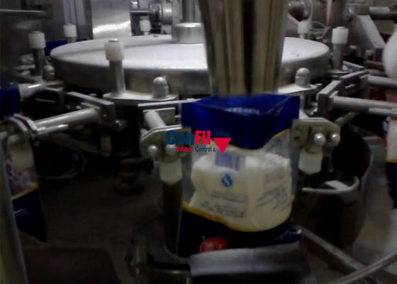 Multihead que pesa almacenamiento central del tanque de Sugar Pouch Packing Machine With