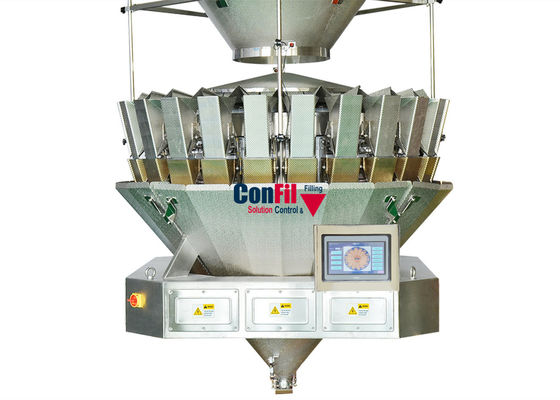 Pesador de Multihead de la balanza de Multihead para la máquina de rellenar del pesador doble de la bola del chocolate del caramelo