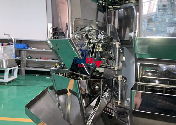 Pesador automático superficial pulido de SUS304 Multihead con la aleta doble