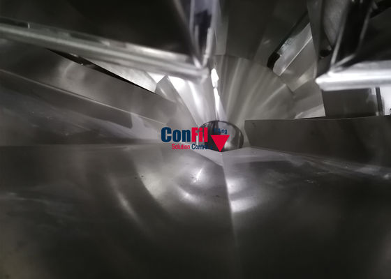 1000 pesador automático principal de Multihead del gramo 10 con almacenamiento central del tanque