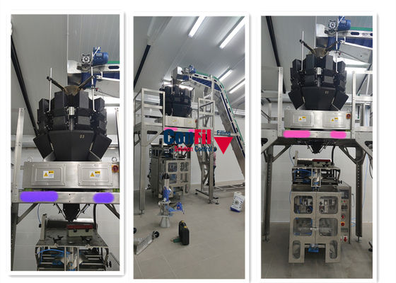 Máquina de rellenar de Multihead de los productos del queso del pesador principal automático del pesador 14