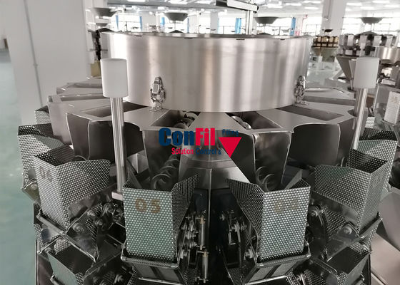 pesaje automático 14Head y empaquetadora 200gram con la tolva neta