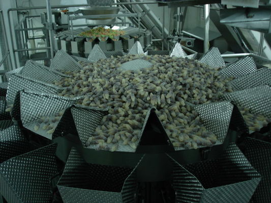 Empaquetadora del caramelo gomoso del oso del pesador de Multihead prenda impermeable de 500 gramos