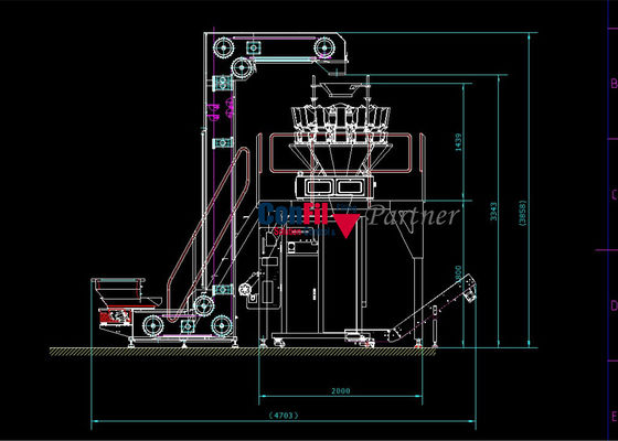 2000 líneas de embalaje de Bean Packing Machine 80bpm VFFS del café del gramo 4 aislamiento de los lados