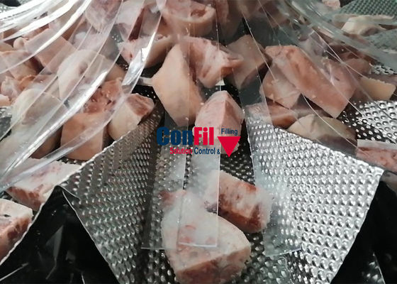 Empaquetadora principal del pesador de 16 Multihead para el cerdo cortado en cuadritos congelado