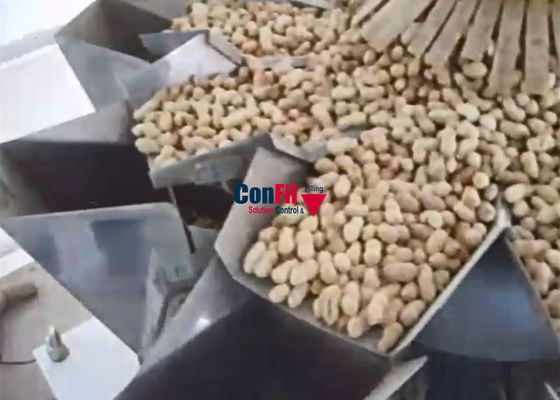 Empaquetadora principal del pesador de 10 Multihead para los cacahuetes de las semillas de flor de Sun