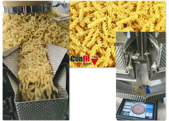 Empaquetadora del bolso de la comida de Multihead para el sistema que embala del libre flujo VFFS de Rotini de las pastas