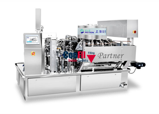 60 bolsos/Min Rotary Vacuum Packaging Machine para la comida adobada comida lista