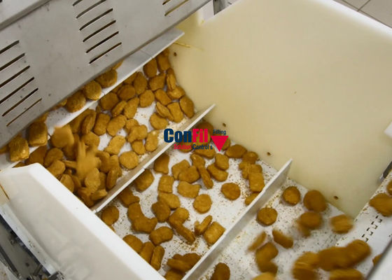 Empaquetadora del pesador de Multihead para el sistema de empaquetado de la comida congelada VFFS de las pepitas de pollo