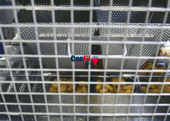 Empaquetadora del pesador de Multihead para el sistema de empaquetado de la pepita de pollo con ROMA Thermoforming Packaging