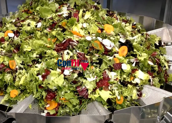 Pesador de Multihead de la balanza de Multihead para el pesador vegetal del relleno de la ensalada de Shap de la hoja de la lechuga