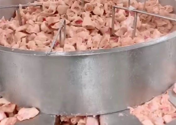 Prenda impermeable principal cortada en cuadritos congelada del pesador 1000gram de Multihead del pollo 14