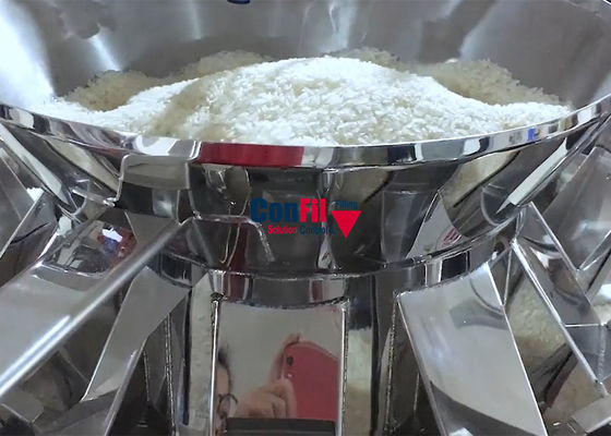 El pesador de Multihead de la balanza de Multihead para los granos de cereales del arroz impermeabiliza la máquina de rellenar